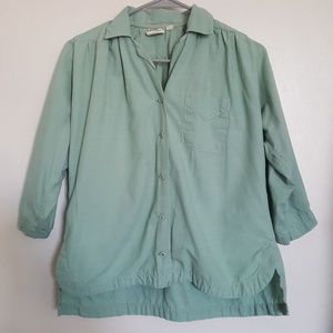 WilliWear Willi Smith Mint Green Blouse Size M